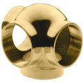 Lavi Industries Lavi Industries, Ball Tee, Side Outlet, for 2" Tubing, Polished Brass 00-705/2